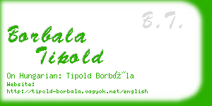 borbala tipold business card